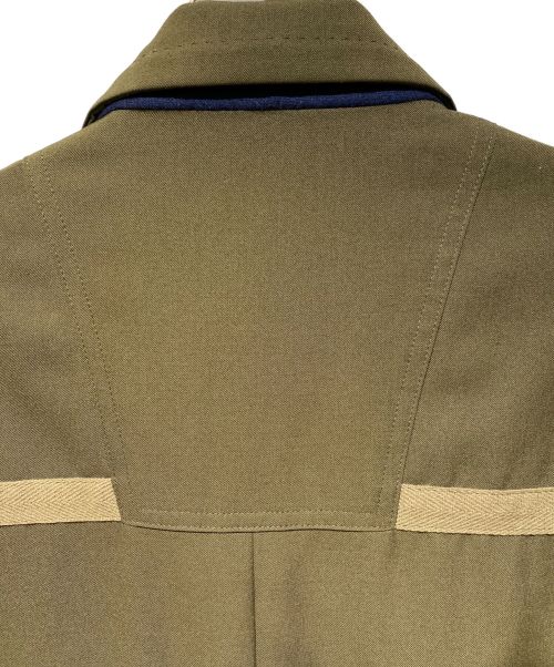 sacai（サカイ）sacai (サカイ) Suiting Mix Coat（スーティングミックスコート） カーキ サイズ:1の古着・服飾アイテム