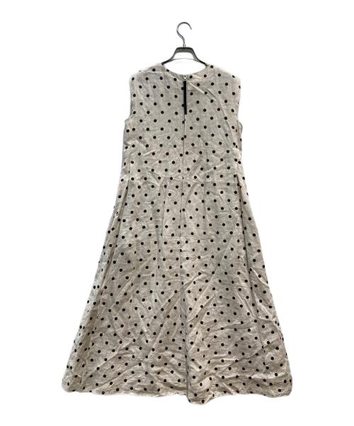 INGEBORG（インゲボルグ）INGEBORG (インゲボルグ) リネンドットワンピース ナチュラル サイズ:-の古着・服飾アイテム