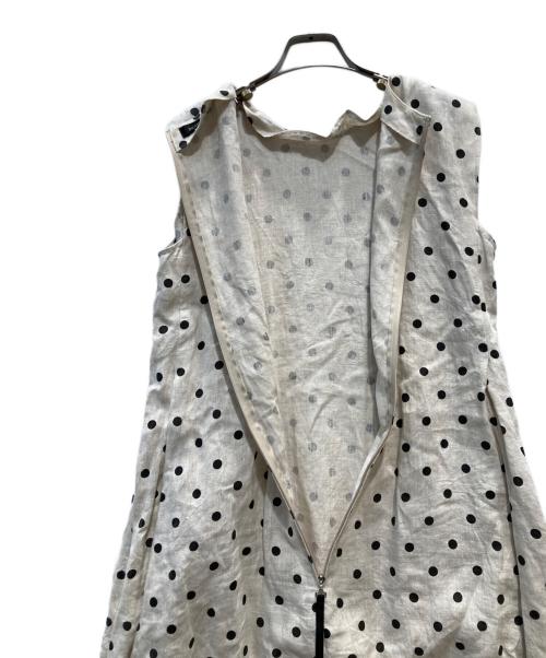 INGEBORG（インゲボルグ）INGEBORG (インゲボルグ) リネンドットワンピース ナチュラル サイズ:-の古着・服飾アイテム