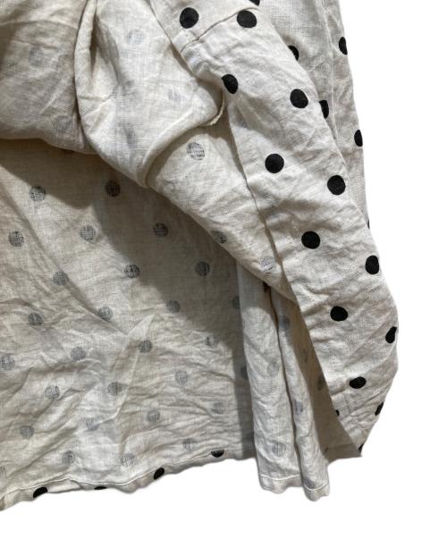 INGEBORG（インゲボルグ）INGEBORG (インゲボルグ) リネンドットワンピース ナチュラル サイズ:-の古着・服飾アイテム