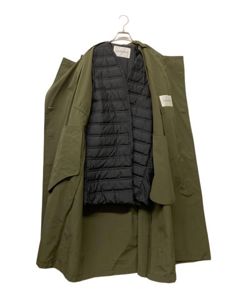 VACHEMENT（ヴァシュモン）VACHEMENT (ヴァシュモン) インナーダウンロングトレンチコート オリーブ サイズ:Freeの古着・服飾アイテム