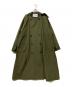 VACHEMENT（ヴァシュモン）の古着「インナーダウンロングトレンチコート」｜オリーブ