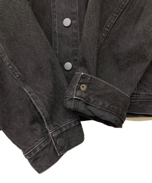 AP STUDIO（エーピーストゥディオ）AP STUDIO (エーピーストゥディオ) ブラックオーバーサイズデニムジャケット ブラック サイズ:-の古着・服飾アイテム