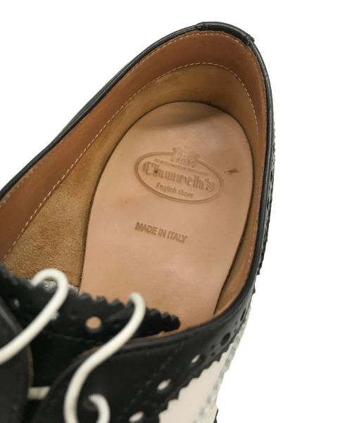 CHURCH'S（チャーチ）CHURCH'S (チャーチ) ウィングチップシューズ ブラック×ホワイト サイズ:38 1/2の古着・服飾アイテム