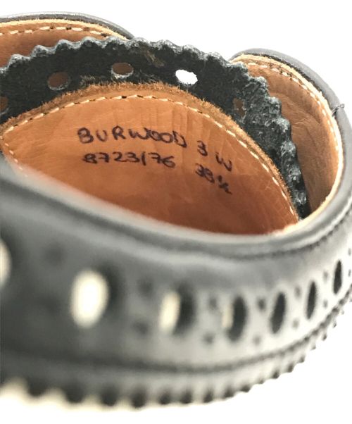 CHURCH'S（チャーチ）CHURCH'S (チャーチ) ウィングチップシューズ ブラック×ホワイト サイズ:38 1/2の古着・服飾アイテム