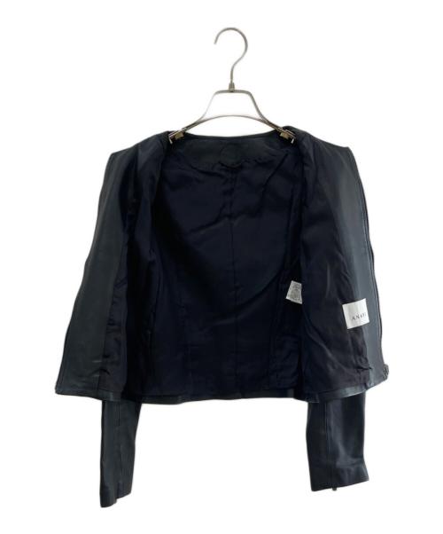 ANAYI（アナイ）ANAYI (アナイ) ラムレザージャケット ブラック サイズ:38の古着・服飾アイテム