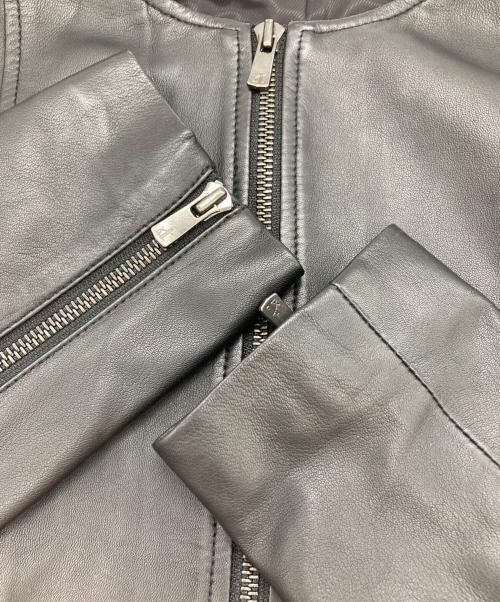 ANAYI（アナイ）ANAYI (アナイ) ラムレザージャケット ブラック サイズ:38の古着・服飾アイテム