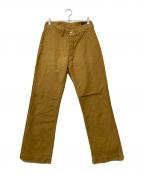 Trophy Clothingトロフィークロージング）の古着「シンチバックヘビートラウザー」｜ブラウン