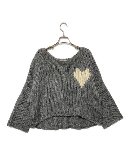 COCODEAL（ココディール）COCODEAL (ココディール) インターシャハンドニット グレー サイズ:2の古着・服飾アイテム