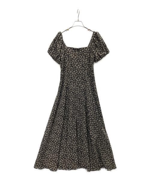 JILL STUART（ジルスチュアート）JILL STUART (ジルスチュアート) スモールフラワープリントワンピース ブラック サイズ:SIZE4 未使用品の古着・服飾アイテム