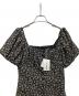 中古・古着 JILL STUART (ジルスチュアート) スモールフラワープリントワンピース ブラック サイズ:SIZE4 未使用品：5000円