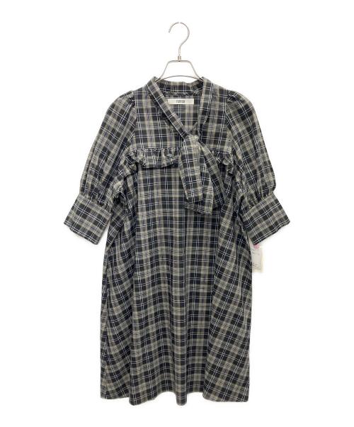 furfur（ファーファー）furfur (ファーファー) ビッグボウタイチュニックブラウス ブラック サイズ:SIZE Free 未使用品の古着・服飾アイテム