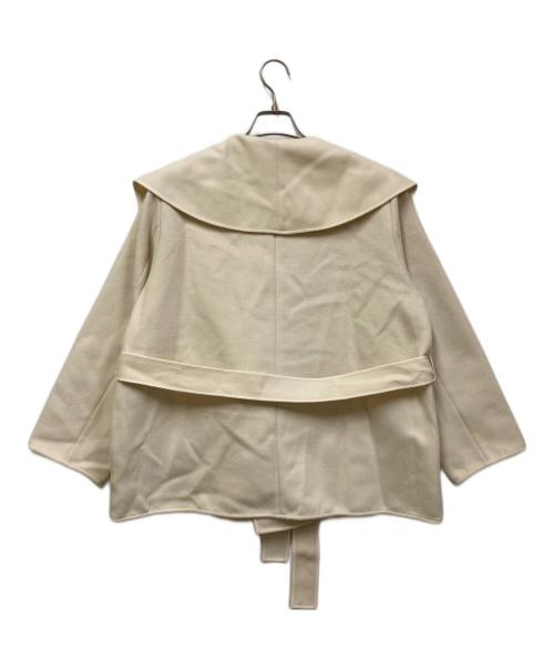 FRAY ID（フレイ アイディー）FRAY ID (フレイ アイディー) ショールカラーショートリバーコート アイボリー サイズ:SIZE Freeの古着・服飾アイテム