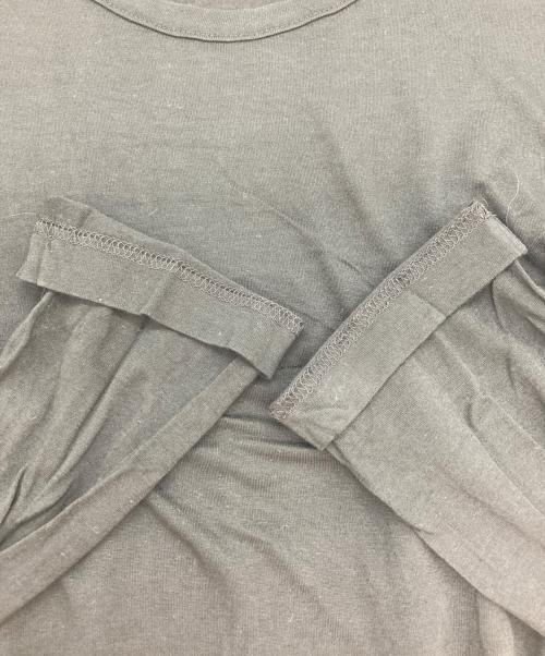 GROUND Y（グラウンドワイ）GROUND Y (グラウンドワイ) Vintage Decyne Jersey Long Shirt Docking Cut Sew ブラック サイズ:1の古着・服飾アイテム