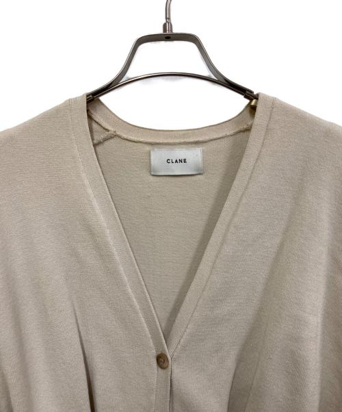 CLANE（クラネ）CLANE (クラネ) WAIST SHAPE DOLMAN CARDIGAN アイボリー サイズ:2の古着・服飾アイテム
