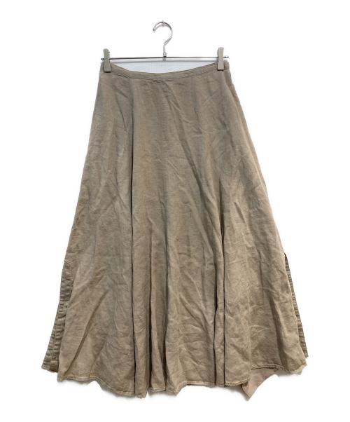 Plage（プラージュ）Plage (プラージュ) スリットリネンスカート ベージュ サイズ:38の古着・服飾アイテム