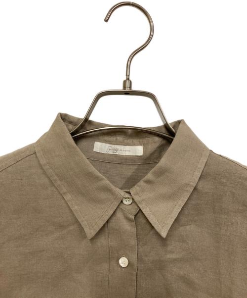 Plage（プラージュ）Plage (プラージュ) コンパクトリネンシャツ ベージュ サイズ:38の古着・服飾アイテム