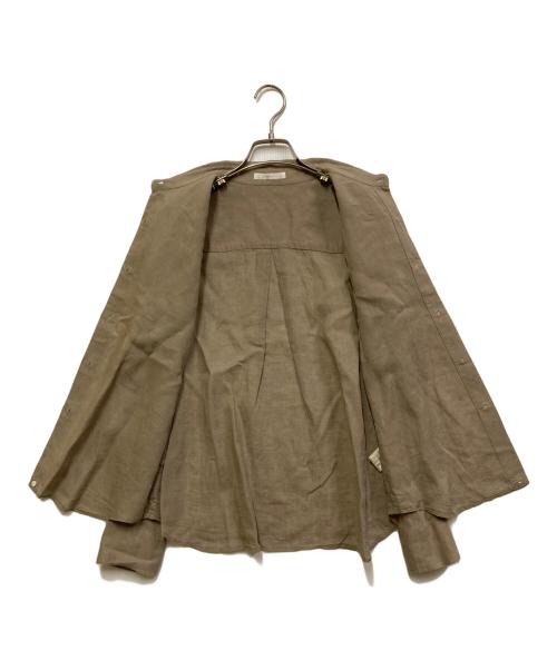 Plage（プラージュ）Plage (プラージュ) コンパクトリネンシャツ ベージュ サイズ:38の古着・服飾アイテム