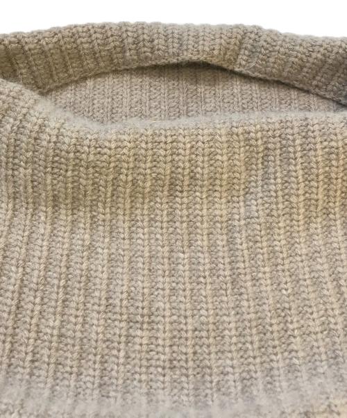 DEUXIEME CLASSE（ドゥーズィエム クラス）Deuxieme Classe (ドゥーズィエム クラス) ボートネックアゼ ニット　18080560007030 ベージュ サイズ:FREEの古着・服飾アイテム