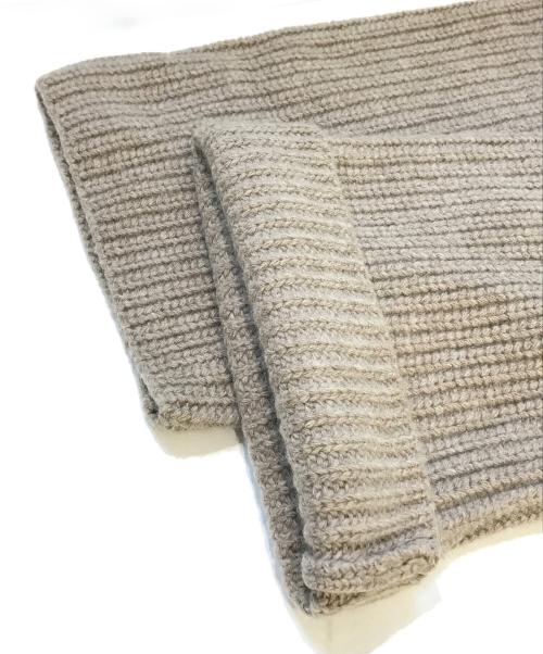 DEUXIEME CLASSE（ドゥーズィエム クラス）Deuxieme Classe (ドゥーズィエム クラス) ボートネックアゼ ニット　18080560007030 ベージュ サイズ:FREEの古着・服飾アイテム