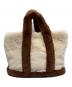 GOOD GRIEF! (グッドグリーフ) GCA EMB. FAUX FUR TOTE BAG ブラウン×アイボリー：17000円