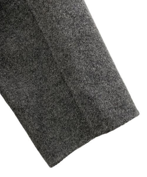 LE CIEL BLEU（ルシェルブルー）LE CIEL BLEU (ルシェルブルー) Double Faced Short Coat（ダブルフェイスビッグポケットコート） グレー サイズ:36の古着・服飾アイテム