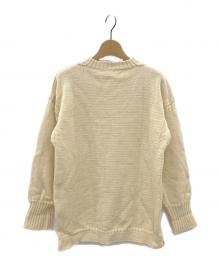 LeTricoteur（ル トリコチュール）の古着「トラディショナル ウールガンジーセーター」｜ベージュ