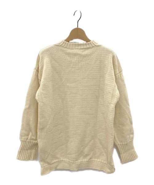 LeTricoteur（ル トリコチュール）LeTricoteur (ル トリコチュール) トラディショナル ウールガンジーセーター ベージュ サイズ:ＳＩＺＥ３８の古着・服飾アイテム