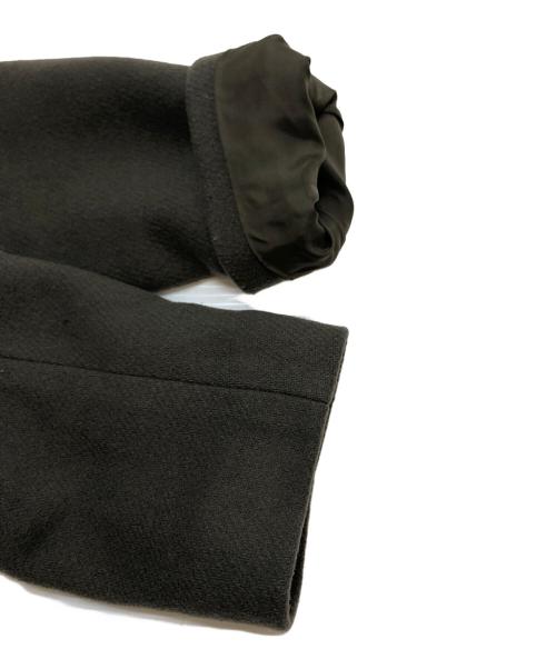 heliopole（エリオポール）heliopole (エリオポール) メルトン ダブルクロス ロングPコート/チェスターコート グリーン サイズ:38の古着・服飾アイテム