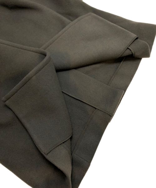 heliopole（エリオポール）heliopole (エリオポール) メルトン ダブルクロス ロングPコート/チェスターコート グリーン サイズ:38の古着・服飾アイテム