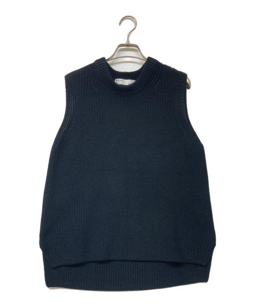 L'appartement（アパルトモン）L'appartement (アパルトモン) Cotton Knit Vest ネイビー サイズ:-の古着・服飾アイテム