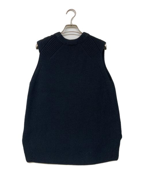 L'appartement（アパルトモン）L'appartement (アパルトモン) Cotton Knit Vest ネイビー サイズ:-の古着・服飾アイテム