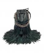 J&M DAVIDSONジェイ＆エム デヴィッドソン）の古着「FRINGE CARNIVAL MINI」｜グリーン