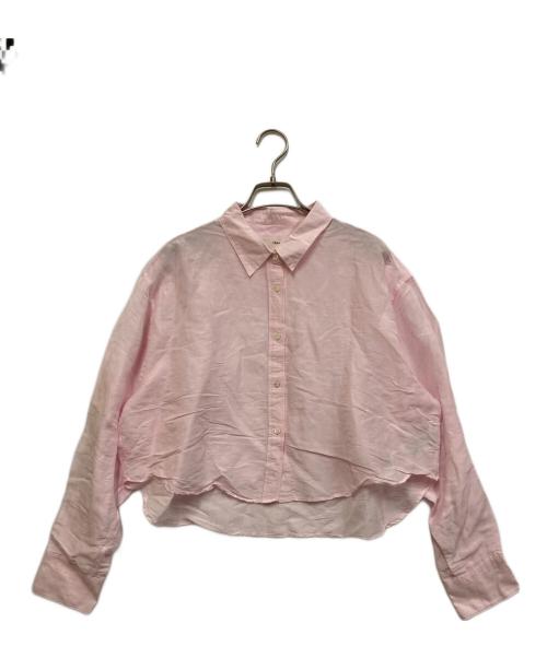 IENA（イエナ）IENA (イエナ) ラミーリヨセルショートシャツ ピンク サイズ:38の古着・服飾アイテム