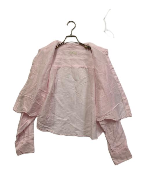 IENA（イエナ）IENA (イエナ) ラミーリヨセルショートシャツ ピンク サイズ:38の古着・服飾アイテム