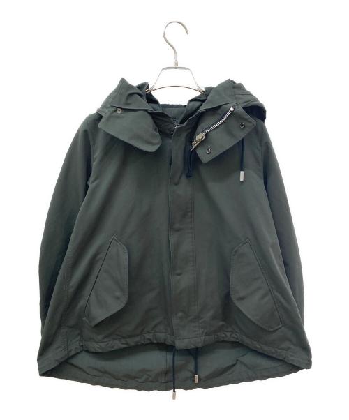 THE RERACS（ザ リラクス）THE RERACS (ザ リラクス) ショートモッズコート グリーン サイズ:38の古着・服飾アイテム