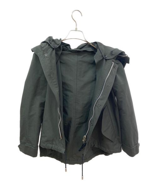 THE RERACS（ザ リラクス）THE RERACS (ザ リラクス) ショートモッズコート グリーン サイズ:38の古着・服飾アイテム