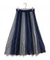 ZUCCA（ズッカ）の古着「プリーツ ニットスカート」｜ネイビー