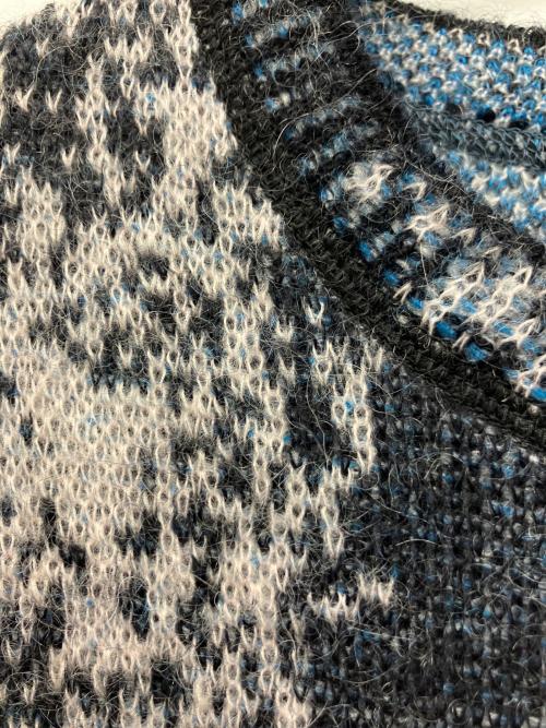 TAKESHI KOSAKA by Y's Pink Label（タケシコウサカ バイ ワイズピンクレーベル）TAKESHI KOSAKA by Y's Pink Label (タケシコウサカ バイ ワイズピンクレーベル) モヘア混ニット ネイビー サイズ:2の古着・服飾アイテム