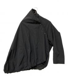 Y's（ワイズ）の古着「Asymmetric Nylon Cape」｜ブラック