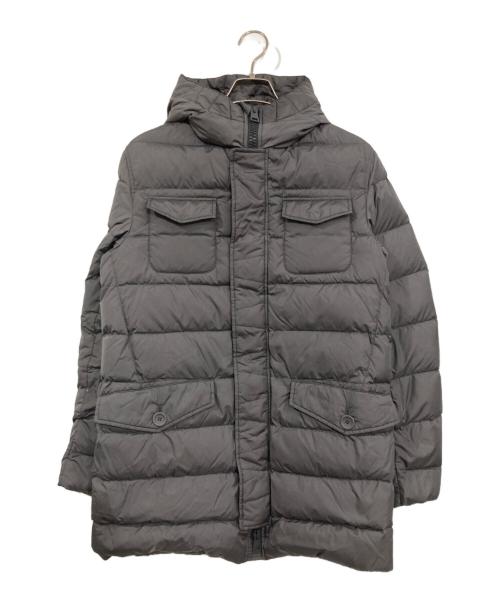 HERNO（ヘルノ）HERNO (ヘルノ) ウォーターレペレントナイロン 4ポケット ダウンフーディーコート グレー サイズ:48の古着・服飾アイテム