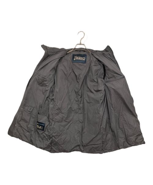 HERNO（ヘルノ）HERNO (ヘルノ) ウォーターレペレントナイロン 4ポケット ダウンフーディーコート グレー サイズ:48の古着・服飾アイテム