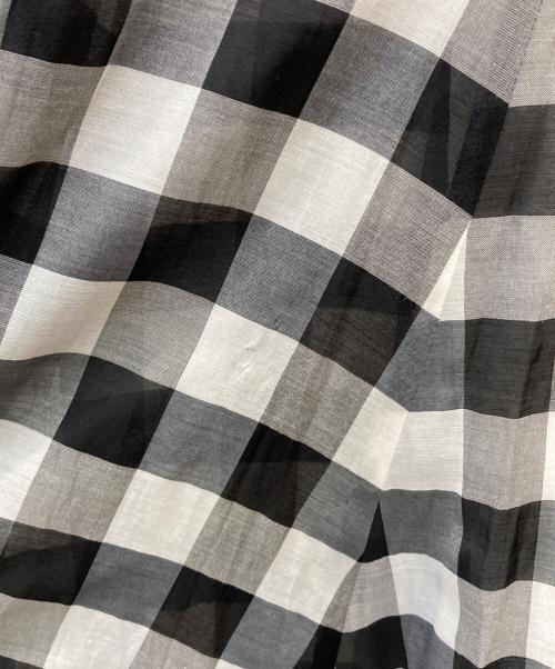 FRAMeWORK（フレームワーク）FRAMeWORK (フレームワーク) ギンガムスカート ブラック サイズ:40の古着・服飾アイテム