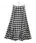 FRAMeWORK（フレームワーク）の古着「ギンガムスカート」｜ブラック