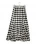 FRAMeWORK (フレームワーク) ギンガムスカート ブラック サイズ:40：3980円