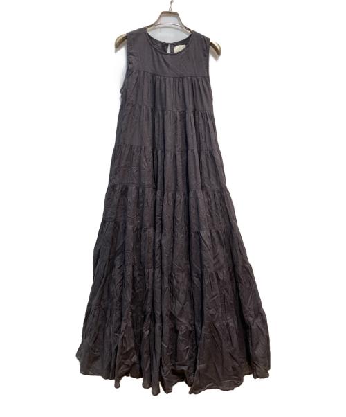 Spick and Span（スピック＆スパン）Spick and Span (スピックアンドスパン) HYU100/ボイルティアードワンピース ブラック サイズ:38の古着・服飾アイテム