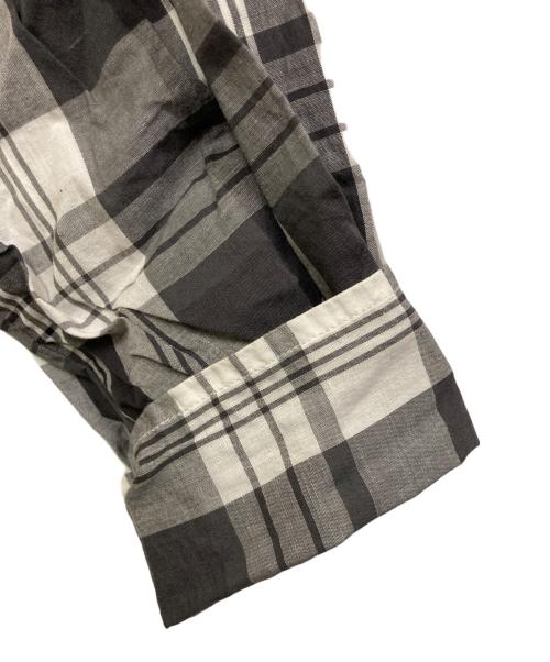 Americana（アメリカーナ）Americana (アメリカーナ) オーバーサイズチェックウエスタンシャツ グレー サイズ:FREEの古着・服飾アイテム