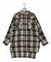 Americana（アメリカーナ）の古着「オーバーサイズチェックウエスタンシャツ」｜グレー