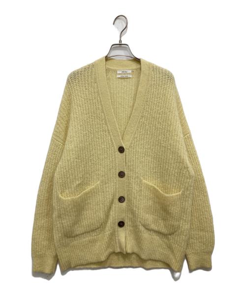 Mila Owen（ミラオーウェン）Mila Owen (ミラオーウェン) シェルボタン モヘア シャギー カーデ イエロー サイズ:FREEの古着・服飾アイテム