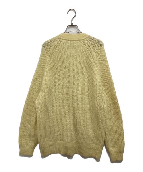 Mila Owen（ミラオーウェン）Mila Owen (ミラオーウェン) シェルボタン モヘア シャギー カーデ イエロー サイズ:FREEの古着・服飾アイテム